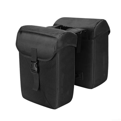 Comgooldool Maleta para bicicleta de 32 L, impermeable, doble portabicicletas, para bicicleta de montaña, carretera, viajes, color gris, gran capacidad, antideslizante, color negro