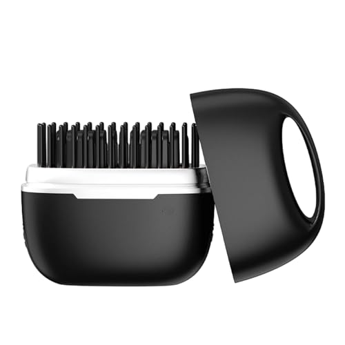Plancha alisadora portátil inalámbrica que reduce el encrespamiento y alisa el cabello. Ideal para usar en casa, en la residencia de estudiantes y en viajes. (Black)