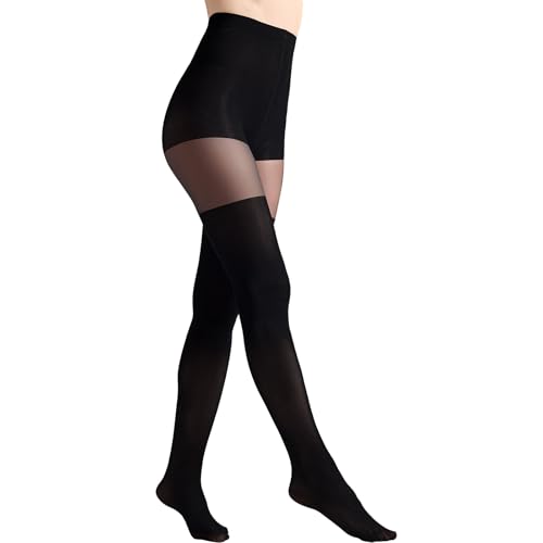 Aaronano Faux Thigh High Stockings for Women Opaque Tights Mock