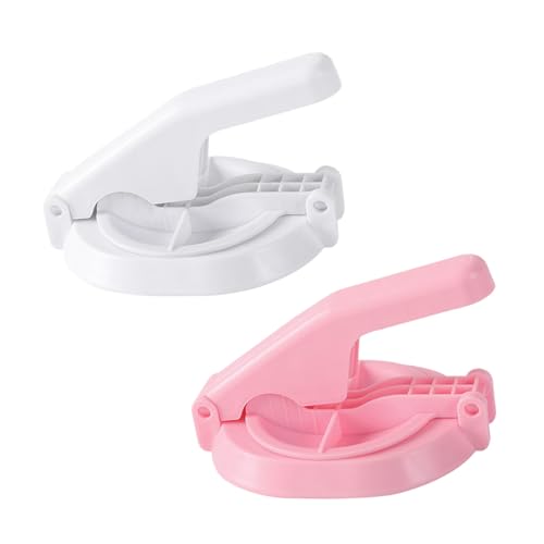 BIUDECO Home Kitchen Essential 2pcs Wooden Dough Presser Dumpling Wrapping Tool Fine Workmanship and Comfortable