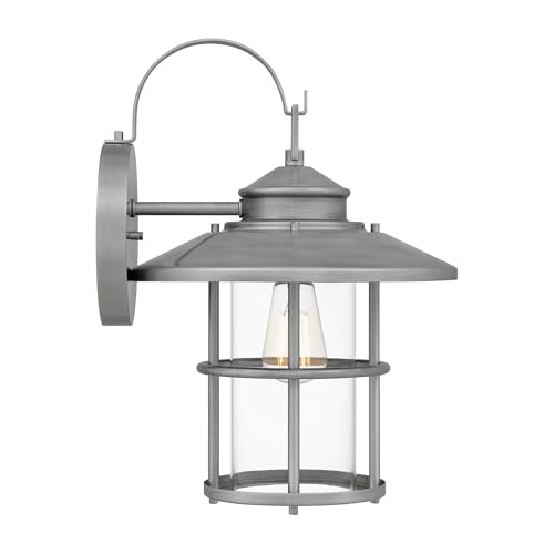 Quoizel Lombard 16 1/2" H Antique Brushed Aluminum Outdoor Wall Light - Image 6