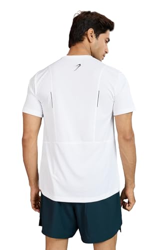Image of FUAARK Men Solid Slim Fit Polyester Gym & Running Wear Tshirt