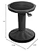 Pearington SitFree Height Adjustable Wobble Stool, Active Flexible Seating Chair for Kids and Adults - School and Office, Black