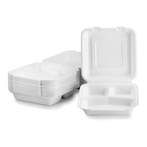 Signature Packaging 50 Pack Clamshell Takeaway Containers Cover