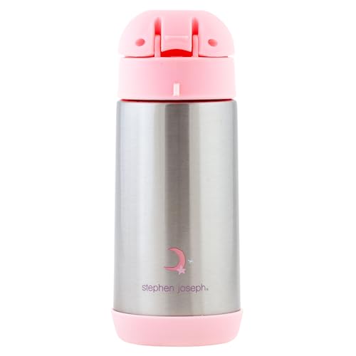 Image of Stephen Joseph Double Wall Ss BottleSnack - BPA, Phthalate and PVC-free, Easy Open with Snack Compartment, Leak-Proof Water Bottle with Cute Design for Girls & Boys (UNICORN)