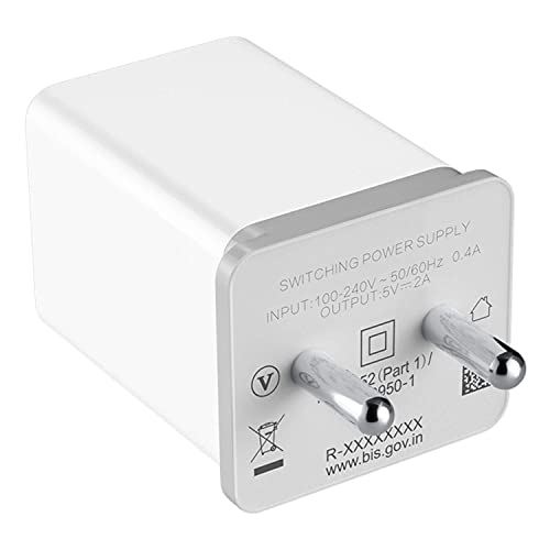 Image of Fast Type-C Charger For Xiaomi Redmi Note 11T Pro+, Xiaomi Redmi Note 11 T Pro Plus USB Type-C Super Fast Charger Wall Adapter | Type-C Fast Charger | 20W Phone Charger for Type C Adapter with Fast Charging Charger Original Adapter Like Wall Charger|Mobile Charger|Android USB Charger With Cable Easy to Carry (2.4 AMPERE, KT1, OPO, WHITE)