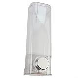 Dispenser di sapone da parete salvaspazio da 450 ml, installazione a ventosa con struttura in PET (trasparente)