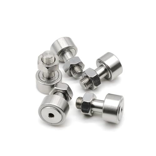 5Pcs CF4/KR12 Cam Follower Bearing M4x12x20mm SUS304 Stainless Steel Curve Roller Bearing Engine Parts