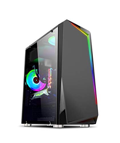 Gabinete Gamer Bpc-c8410 Black Sem Fonte Com Lateral Vidro E Frontal Com Rgb