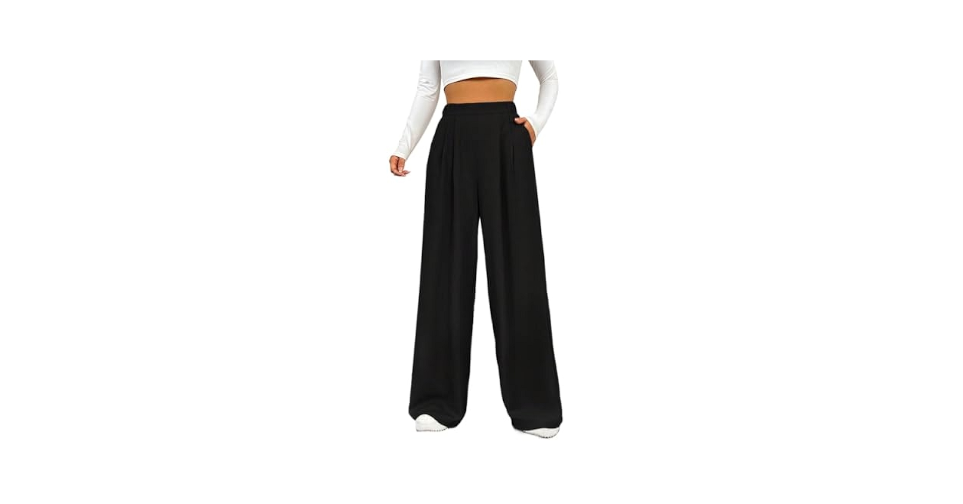 SECOLI 2024 Wide Leg Long Pant for Women High Waist Wide Leg