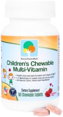 Tasty Chewable Kids Multivitamin, All-Natural Colors, Flavors & Sweeteners, Daily Essential Vitamins for Children, Easy-to-Chew Vitamins, Strawberry