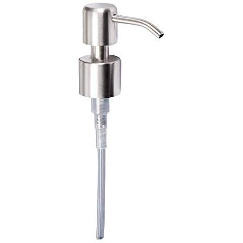 Kapitan Soap Dispenser Pump Head Replacement Spare Stainless Steel 24mm Brushed Finish Cover