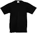 Fruit of the Loom Jungen T-Shirt, Schwarz, 152