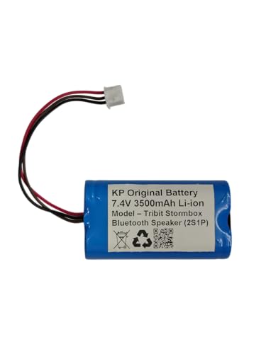 Image of KP Original 7.4V 3500mAh Replacement Battery, Ideal for Tribit Stormbox Bluetooth Speaker, Perfect for Outdoor and Home Entertainment (Connector: XH2.54 3P)