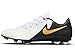 Nike Men's Soccer Football Boots, White Black MTLC Gold Coin, 9.5