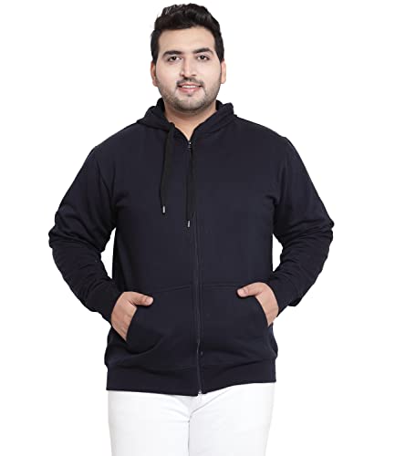 Image of Scott International Men's Solid Cotton Hoodies for Men, Trendy and Comfortable Sweatshirts for Men, Stylish Winter Wear with Hood and Pockets, Fashionable Hooded Sweatshirts