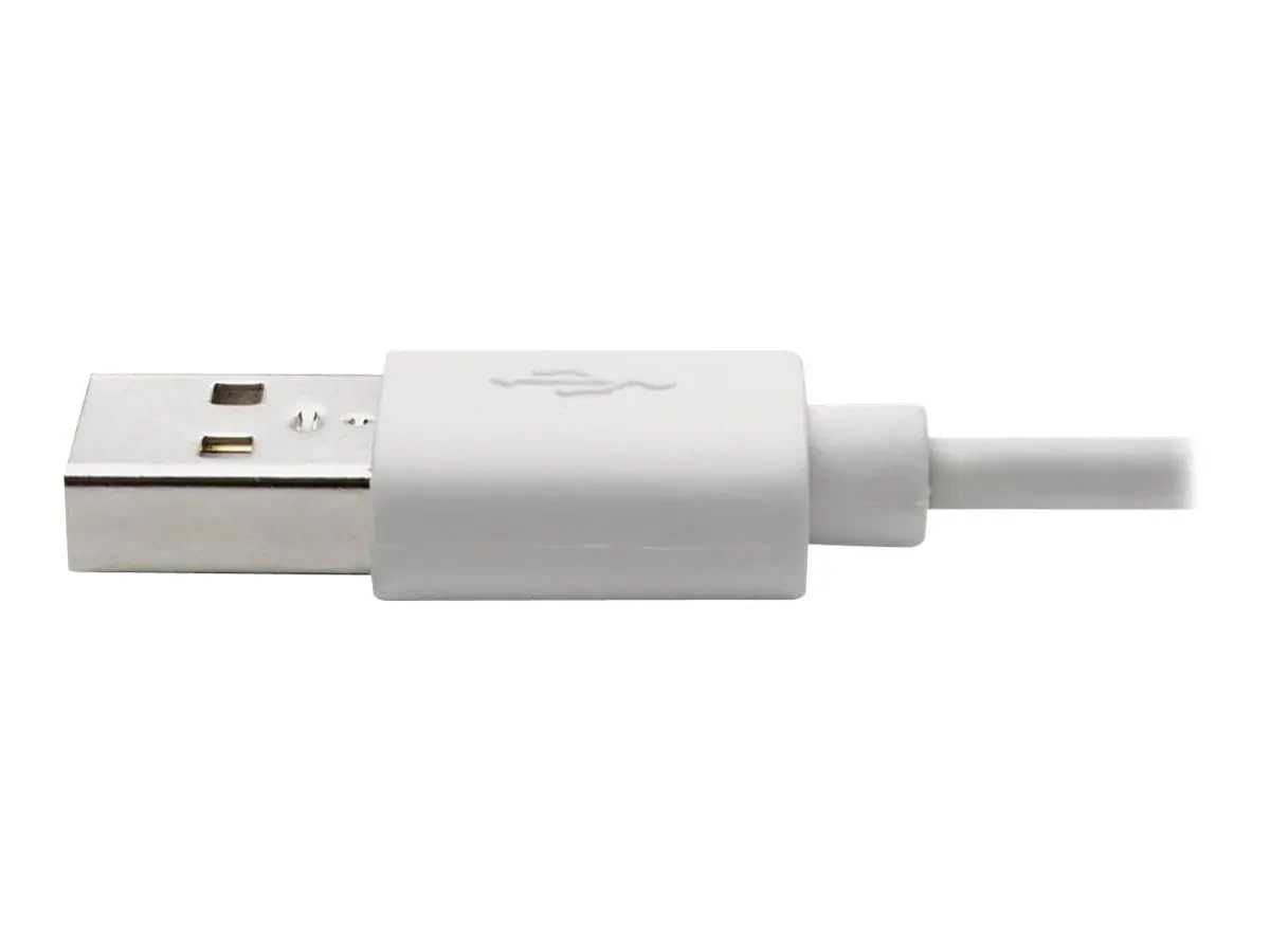 Tripp Lite Eaton Series USB-A to Lightning Cable 6ft Right-Angle MFi Certified iPhone Charger USB 2 0 Sync