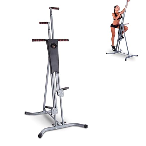 Appareil d'exercice vertical avec écran LCD et structure robuste 120kg