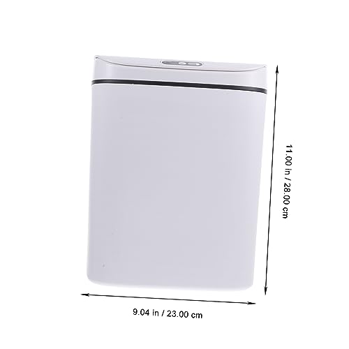 Caneca de basura inteligente rectangular VALICLUD blanca miniatura 4