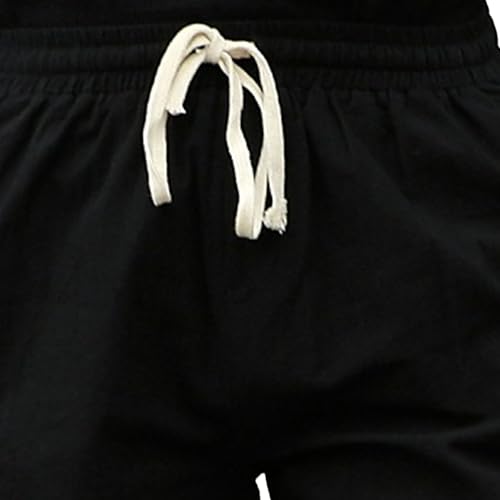 Pantalones cortos clásicos de lino para hombre miniatura 4