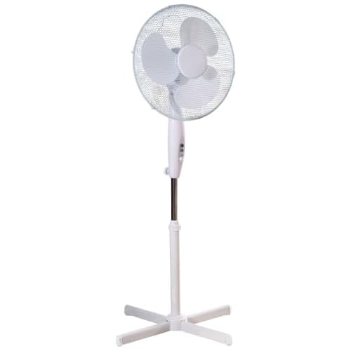 Aspect 16 Inch Pedestal Fan 3 Speed Settings Quiet Operation Oscillating Adjustable Height Cooling...