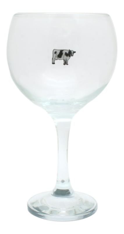 Friesian Cow Gin Cocktail Glass 23 Oz Balloon Style Gift Boxed 694