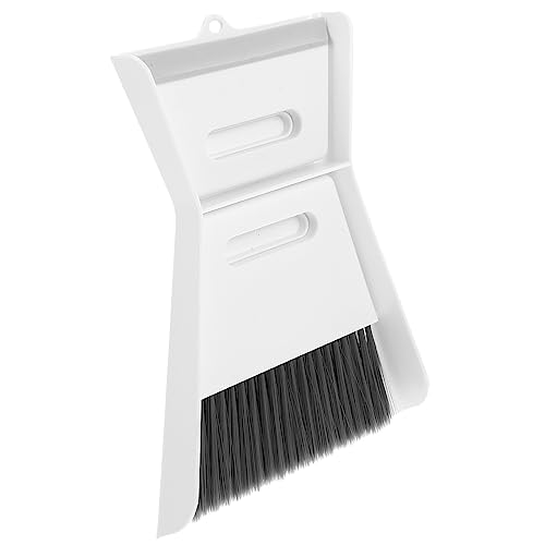 PRETYZOOM 多機能三合一卓上掃除 軽量携帯可能な小型ほうき ちりとり デスクトップ キーボード清掃用 便利なスクレーパー付き 家やオフィス向