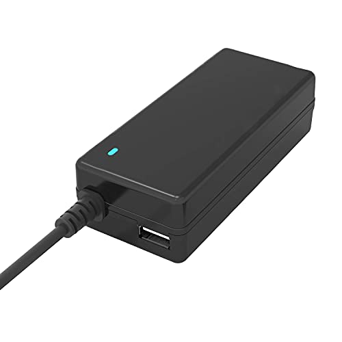 Dotato di porta USB 5V1A Itek Alimentatore Universale per Notebook 65W con 12 connettori, porta USB 5V1A, 100/240VAC, 15/20VDC, Nero