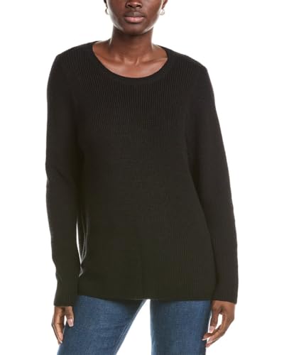 Womens Wool Pullover, M, Black