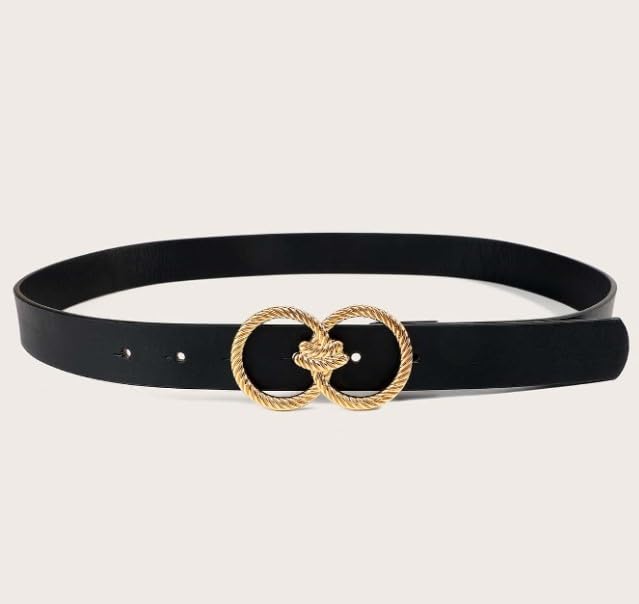 Elegant Women Leather Belt with Embellished Detail Adjustable Accessory for Outfits-image-33
