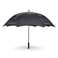 Titleist StaDry Single Canopy Golf Umbrella, Black/Grey