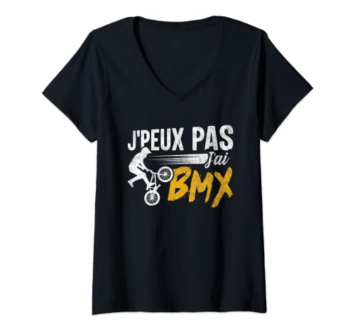Mujer J'Peux Pas J'ai BMX Camiseta Cuello V