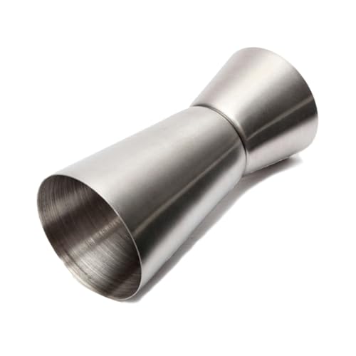 Dosador Duplo de Aço Inoxidável para Bebidas, 25ml e 50ml, Jigger Profissional para Bar e Coquetel, 8,5 cm