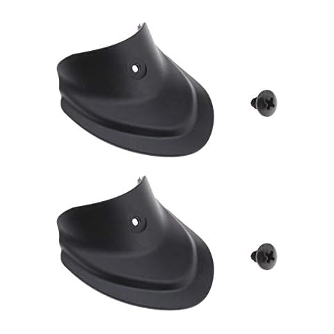 1 Paar Roller Fender Fischschwanz Form Vorder- und Rückseite Gummi Kotflügelhalterung Schwarz Cover