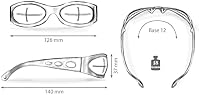 HELLY® - No.1 Bikereyes® | Bikerbrille, Motorradbrille, Motorrad Sonnenbrille | TESTSIEGER*: beschlagfrei, winddicht, bruchsicher | TOP Tragegefühl (klar [pro street]) – Ansicht 2