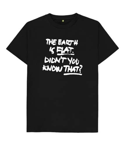 Image of Yoongi Busan Concert The Earth is Flat Don't You Know That? Unisex Regular Fit Black T Shirt for Men & Women