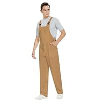WORK IDEA Peto de trabajo para hombre Multi Pocket Technology - Peto de trabajo para hombre, caqui, XL