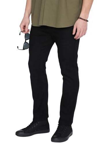Image of Urbano Fashion Men's Straight Fit Heavy Washed Denim Jeans Stretchable