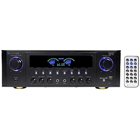 Technical Pro RX45BT Home Theater Receiver 1000w Amplifier Bluetooth USB Bundle with Remote Cover