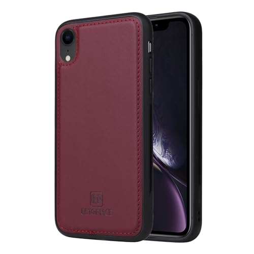 Coque iPhone XR étui portefeuille rabat cuir PU avec support magnétique antichoc