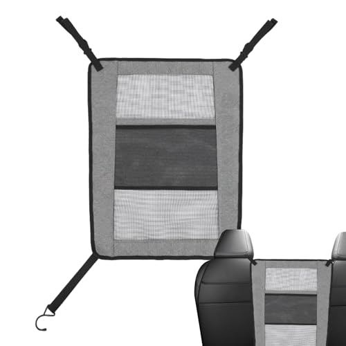 Organizador de coche para el asiento trasero medio, organizador de coche para asiento trasero medio, organizador y almacenamiento de coche, bolsillo trasero de alto rendimiento, multifuncional