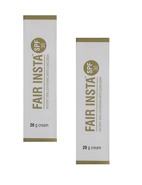 Fair Insta SPF 30 Cream | 2 in 1 Skin Lightening Cream with Sunscreen (2 X 20 g) (Pack of 2)