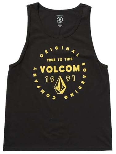 Volcom Men's Tank Top-Sleeveless Athletic Shirt-Breathable Cotton, Classic Fit for Beach, Training & Casual Wear