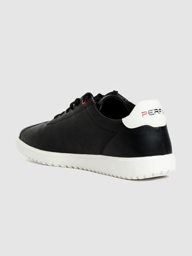 Image of PERF Men's White Sneakers - Stylish & Trendy Casual Shoes, PU Upper, TPR Sole, Super Comfortable, Lightweight Fashion Sneakers