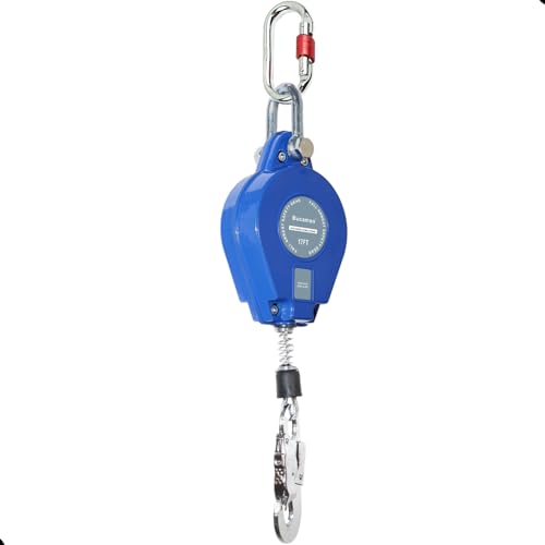 17FT Retractable Lanyard BUCAMAO Self Retracting Lifeline Steel Wire SRL