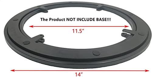 Lazy Susan Hardware,14 Inch Plastic Rotating Turntable Bearing Swivel With Steel Ball Bearings,110 Lbs Capacity, Easy Installed For Turntable On Dining Table, Heavy Duty Bearing Ring Without Base #TOP1