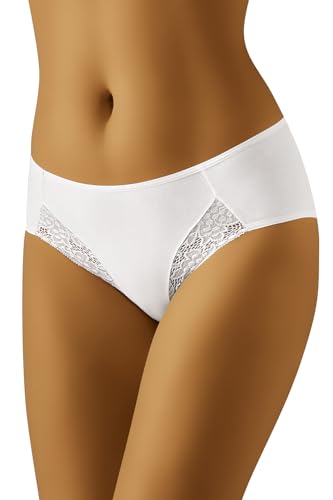 Wolbar Culotte Classique Slip Élégant WB451, Blanc,M