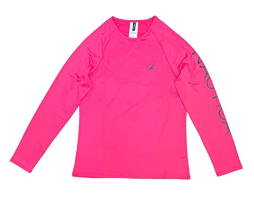 Image of Nautica Women's Long Sleeve Rashguard - Quick-Dry, UPF Protection, Swim Shirt, Pool, Beach, Hiking, Yoga, Volleyball