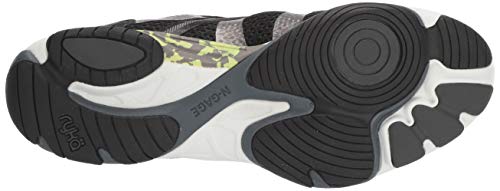 Ryka Women's Influence Cross Trainer, Black/Sharp Green/Forge Grey/Metallic, 9 M Us #TOP3