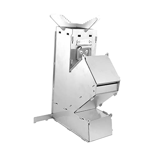 Image of CALANDIS Stainless Steel Camping Rocket Stove Woodburning for Outdoor Tent Heater | Camping Stoves | Camping Stoves, Ovens & BBQs | Camping Cooking Supplies | Camping & Hiking | Outdoor Sports